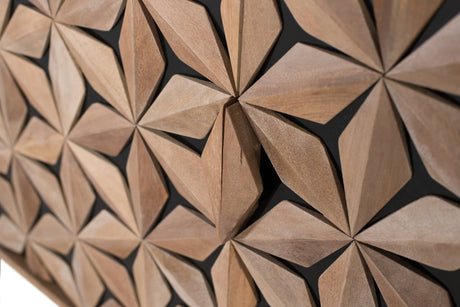 Giner and Colomer  Mango Wood Sideboard With Metal Accents