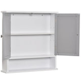 kleankin Bathroom Wall Storage Cabinet - Grey