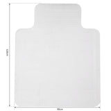 HOMCOM Office Carpet Protector Chair Mat Clear Spike Non Slip Studs Frosted Lipped