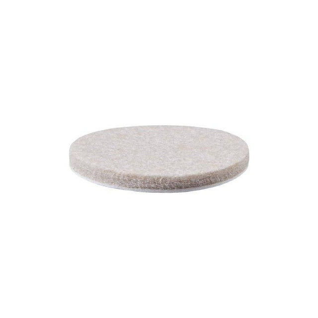 50mm x 5mm Self Adhesive Felt Pads – Beige - Bag 100