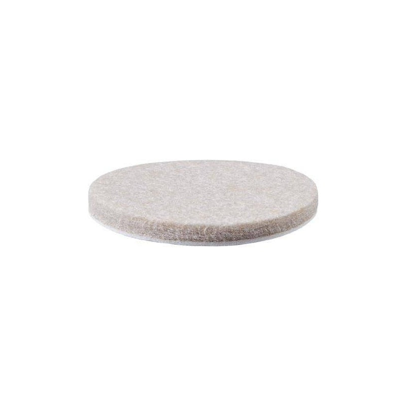 38mm x 5mm Self Adhesive Felt Pads – Beige - Bag 100