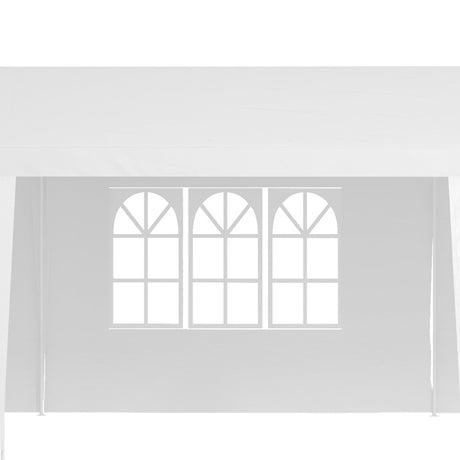 Outsunny Garden Gazebo Marquee Party Wedding Tent Canopy (9m x 3m) - White