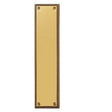 GEORGIAN - FINGER PLATE - POLISHED BRASS - 305mm X 73mm x7.3mm - EACH