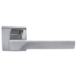 FLASH LEVER ON CONCEALED FIX SQUARE ROSE CRO (POLISHED CHROME) - POLISHED CHROME - PAIR
