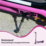 AIYAPLAY Electric Scooter for Kids Aged 6-14 Years, with Colourful Lights, Purple