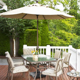 Fillable Umbrella Base Stand with Lockable Universal Wheels
