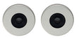 ROSE PACK TO SUIT ALUIMINIUM PULL HANDLE (PAIR) - SATIN ANODISED ALUMINIUM - PAIR