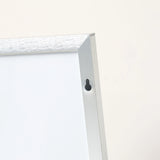 HOMCOM Full Length Mirror Wall-Mounted, 160 x 40 cm Freestanding Rectangle Dressing Mirror for Bedroom, Living Room, Silver Frame