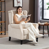 HOMCOM 150 Reclining Vintage Armchair, with footrest - Beige