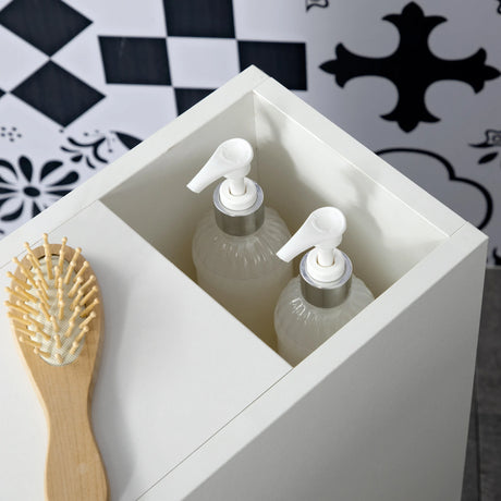 kleankin Slimline Bathroom Storage Cabinet - White