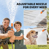 Outsunny Retractable Hose Reel Wall Mounted, 15+1.6m Garden Hose Pipe Reel with Auto Retraction, Self-Locking, Orange