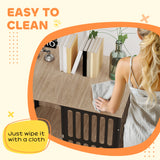 PawHut Dog Crate Furniture with Anti-Chew Resistant Mesh, Anti-Escape Single Door, for Medium Dogs, 80 x 55 x 72 cm