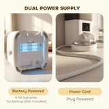 PawHut Automatic Cat Feeder for 2 Cats with HD Camera,2.4G & 5G WiFi Pet Food Dispenser 6L APP Control