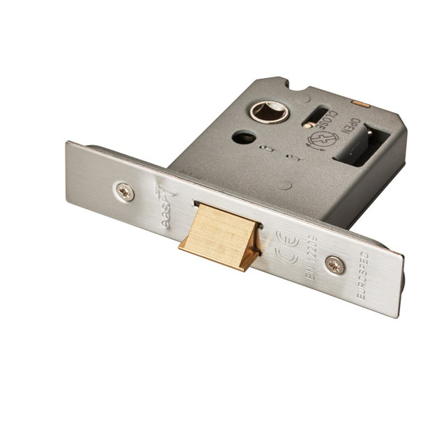 FLAT LATCH 76MM - SATIN STAINLESS STEEL - EACH