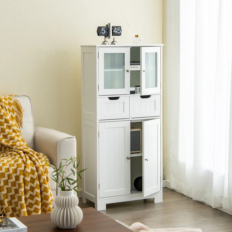 5-layer Freestanding Floor Cabinet for Bath