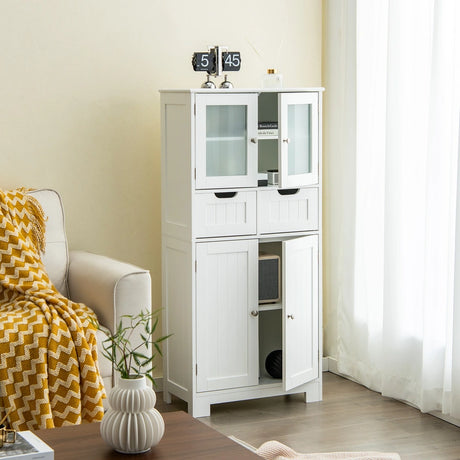 5-layer Freestanding Floor Cabinet for Bath