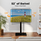 Height Adjustable Floor TV Stand with AV Shelf for 32-70 Inch TVs