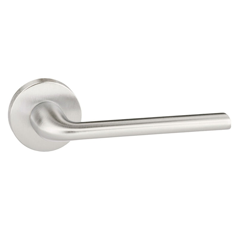 Forme Milly Lever Door Handle on Minimal Round Rose - Satin Chrome - Set