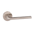 Forme Milly Lever Door Handle on Minimal Round Rose - Satin Nickel - Set