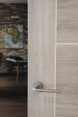 Forme Milly Lever Door Handle on Minimal Round Rose - Urban Graphite - Set