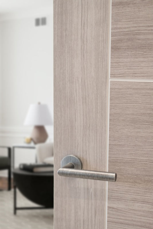 LIMITED EDITION Forme Elle Lever Door Handle on Minimal Round Rose - Urban Graphite - Set