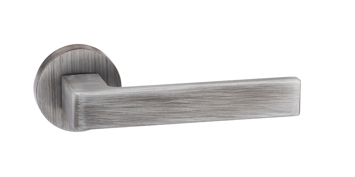 LIMITED EDITION Forme Asti Lever Door Handle on Minimal Round Rose - Urban Graphite - Set