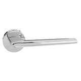 Forme Boston Lever Door Handle on Minimal Round Rose - Polished Chrome - Set