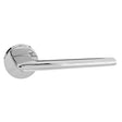 Forme Boston Lever Door Handle on Minimal Round Rose - Polished Chrome - Set