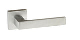 Forme Asti Lever Door Handle on Minimal Square Rose - Satin Chrome - Set