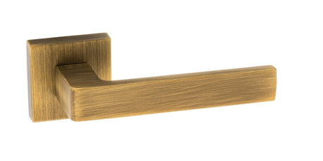 Forme Asti Lever Door Handle on Minimal Square Rose - Yester Bronze - Set