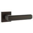 Forme Alila Lever Door Handle on Minimal Square Rose - Urban Dark Bronze - Set