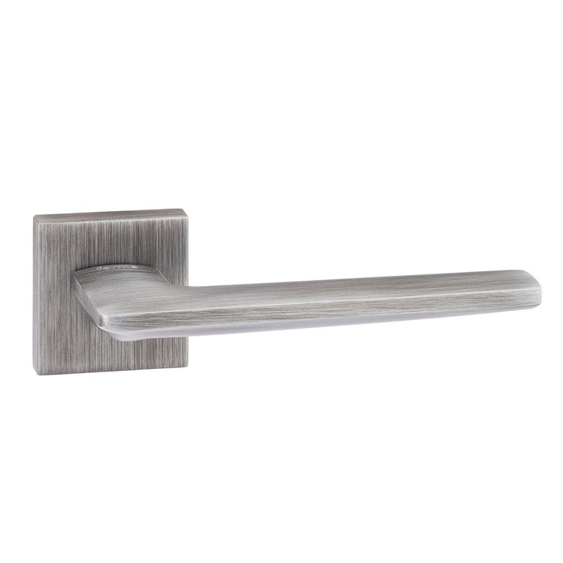 Forme Boston Lever Door Handle on Minimal Square Rose - Urban Graphite - Set