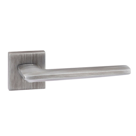 Forme Boston Lever Door Handle on Minimal Square Rose - Urban Graphite - Set