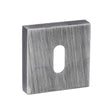 Forme Key Escutcheons on Minimal Square Rose - Urban Graphite - Pair