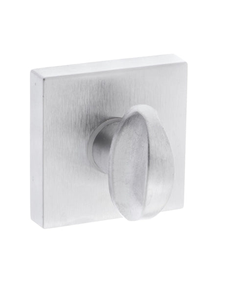 CleanTouch Anti-Bac WC Turn and Release on Minimal Square Rose - Satin Chrome - Each