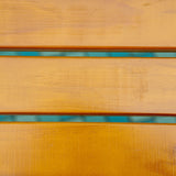 Outsunny Wooden Garden Bridge with Safety Railings, Arc Footbridge for Pond Backyard Stream, Brown