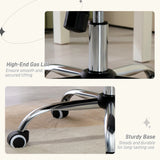 Vinsetto Velvet-Feel Work Chair, with Diamante Back - Cream