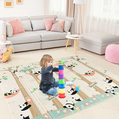 200 x 180 cm Extra Large Baby Floor Mat with Carry Bag-A