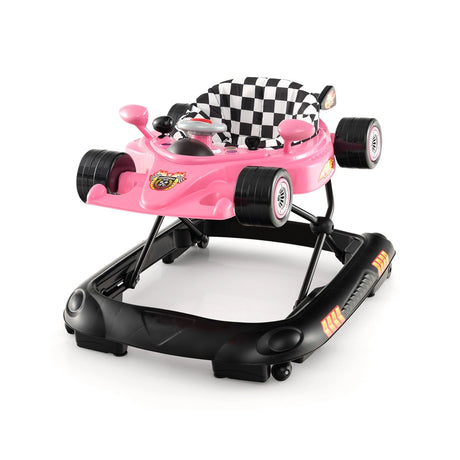 Convertible Baby Walker with 3 Adjustable Height Settings-Pink