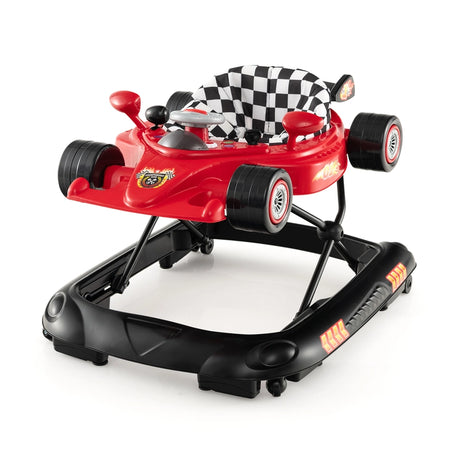 Convertible Baby Walker with 3 Adjustable Height Settings-Red
