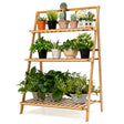 Folding Bamboo Plant Stand for Garden