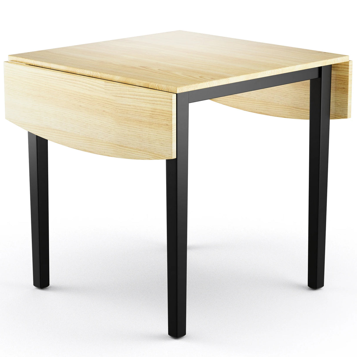 Folding Dining Table Drop Leaf Tables with Solid Wood Legs
