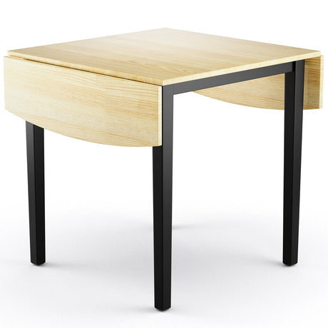 Folding Dining Table Drop Leaf Tables with Solid Wood Legs