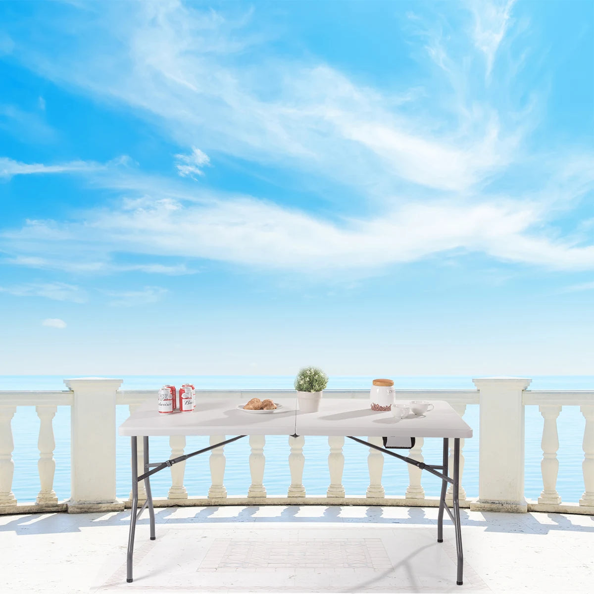 Folding tourist catering garden table