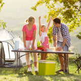 6 Feet Portable Folding Rattan Table