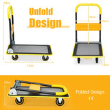 330 lbs Folding Platform Cart Dolly Hand Truck