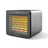 Food Dehydrator with 7 Stainless Steel Trays 1-24H Timer and 30-75C Temperature-Silver