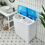 Semi-Automatic Washing Machine with 3 Modes for Apartment-Blue