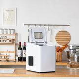 15KG/24H Countertop Ice Making Machine with Auto Clean-White