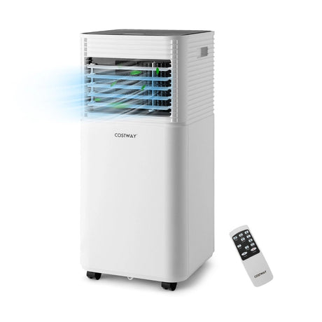 7000 BTU Portable Air Conditioner with 2 Wind Speeds and Timer-Black